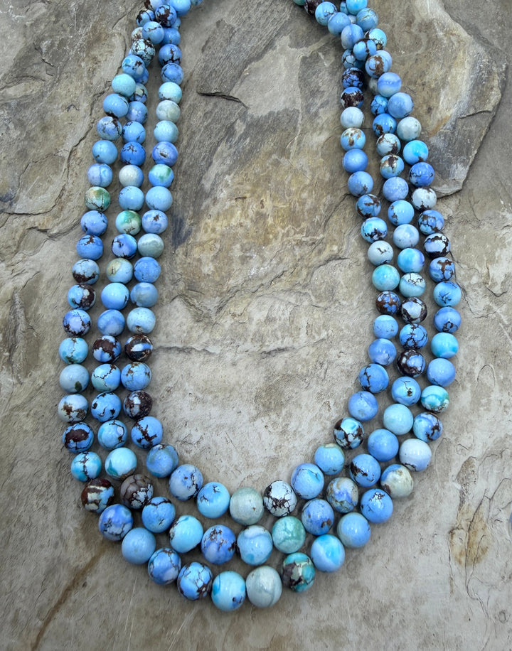 RARE AAA+ Golden Hills Turquoise (Kazakhstan) Round Beads