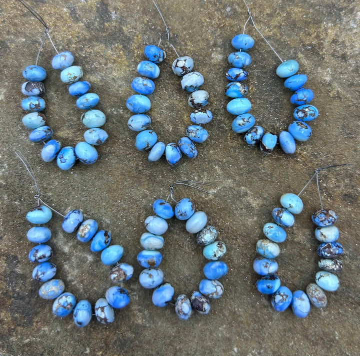 RARE AAA+ Golden Hills Turquoise (Kazakhstan) Round Beads
