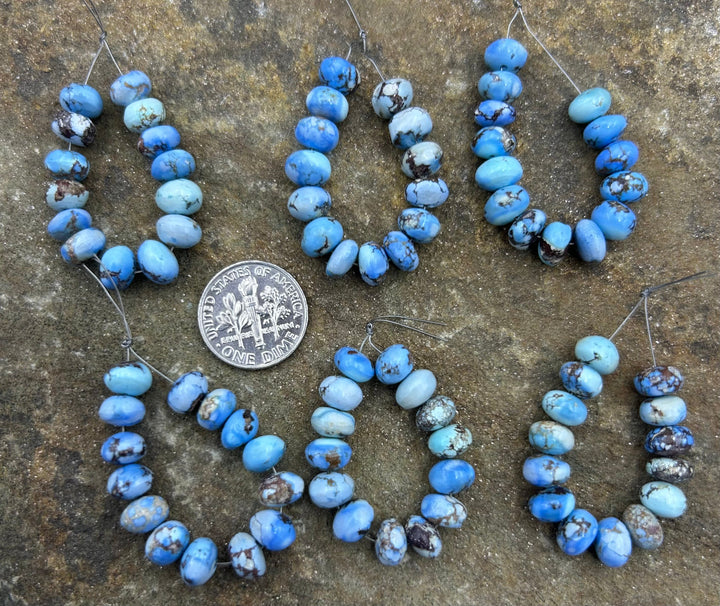 RARE AAA+ Golden Hills Turquoise (Kazakhstan) Round Beads