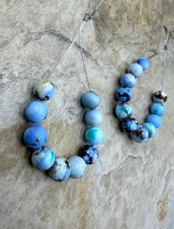RARE AAA+ Golden Hills Turquoise (Kazakhstan) Round Beads