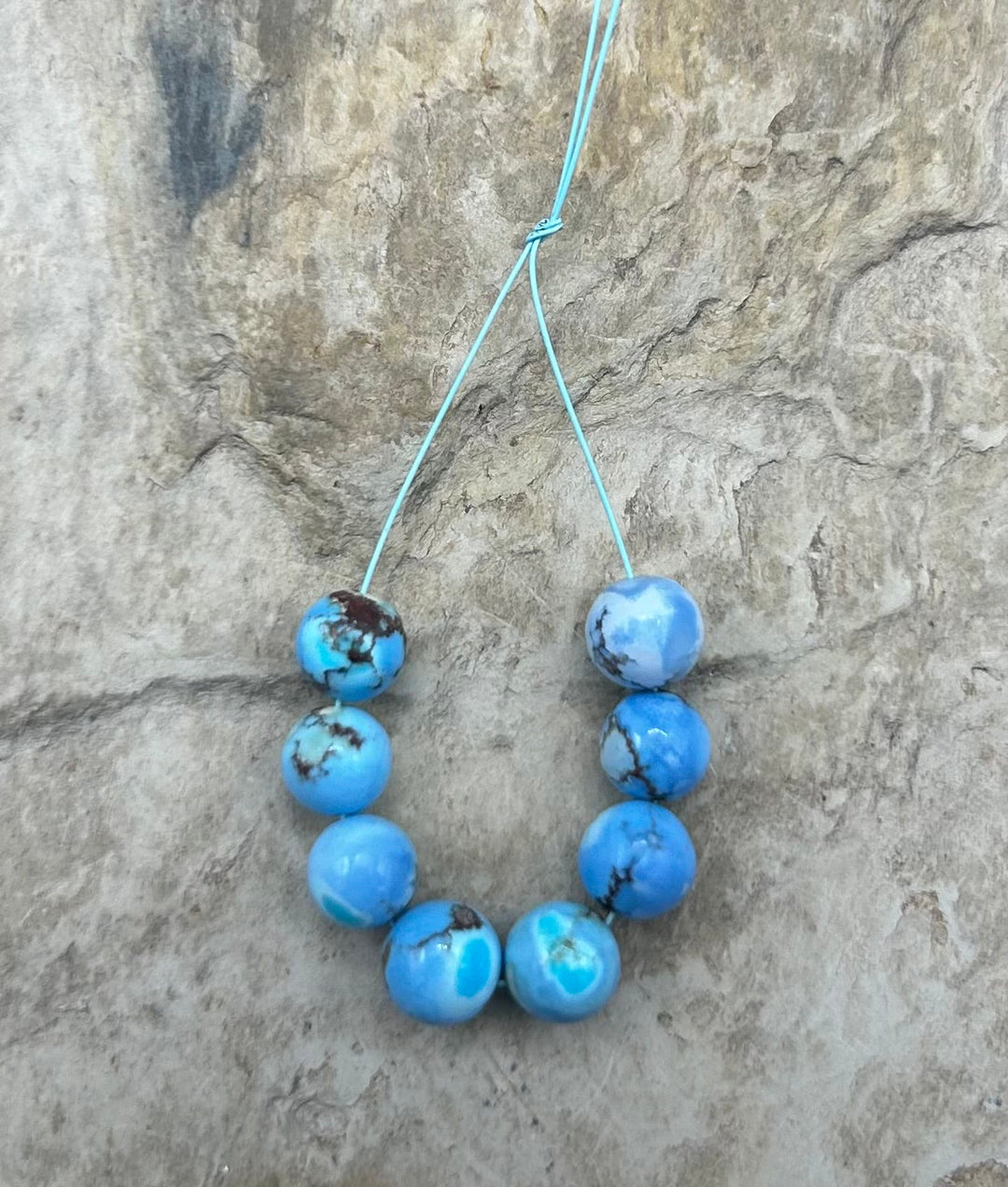 RARE AAA+ Golden Hills Turquoise (Kazakhstan) Round Beads