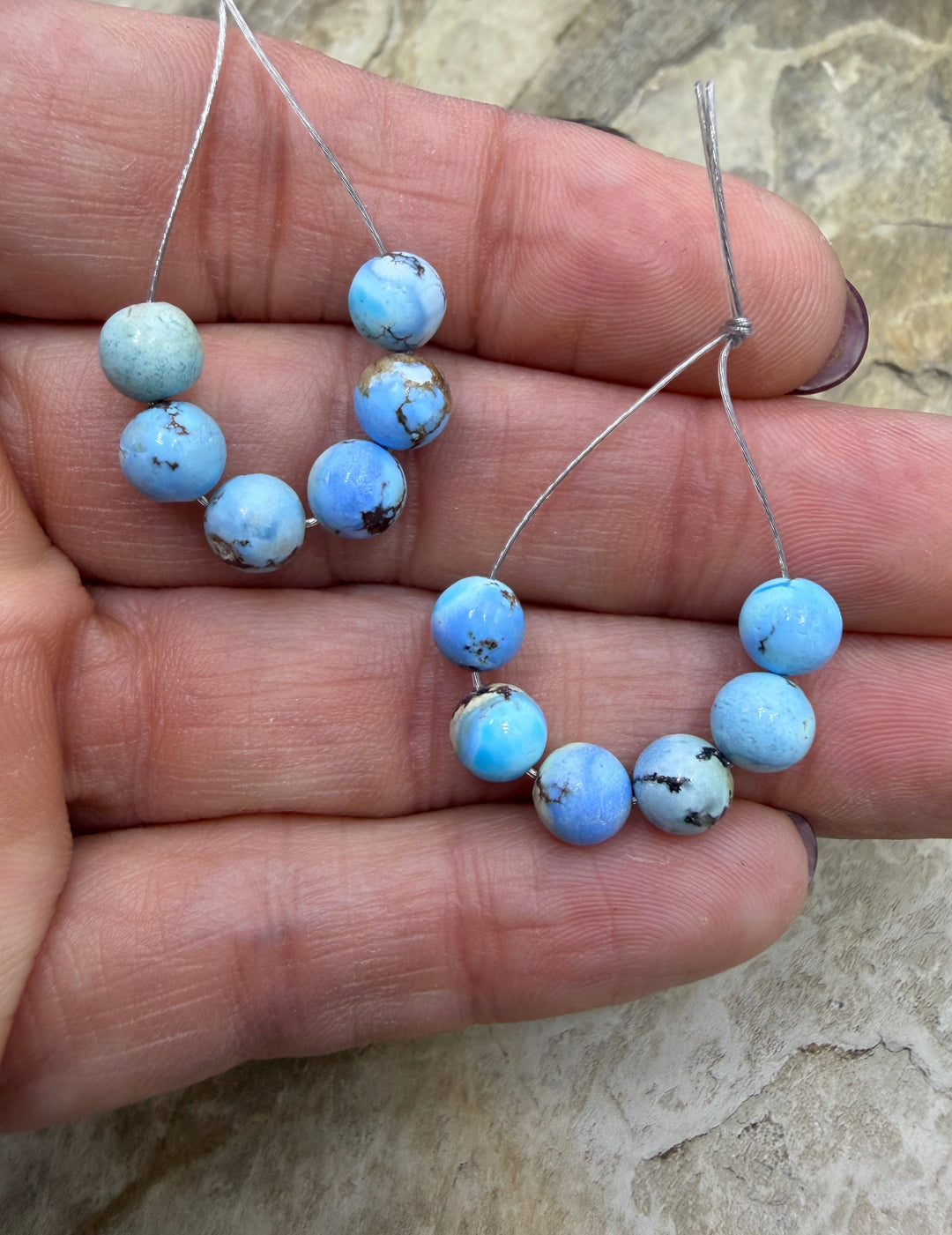 RARE AAA+ Golden Hills Turquoise (Kazakhstan) Round Beads