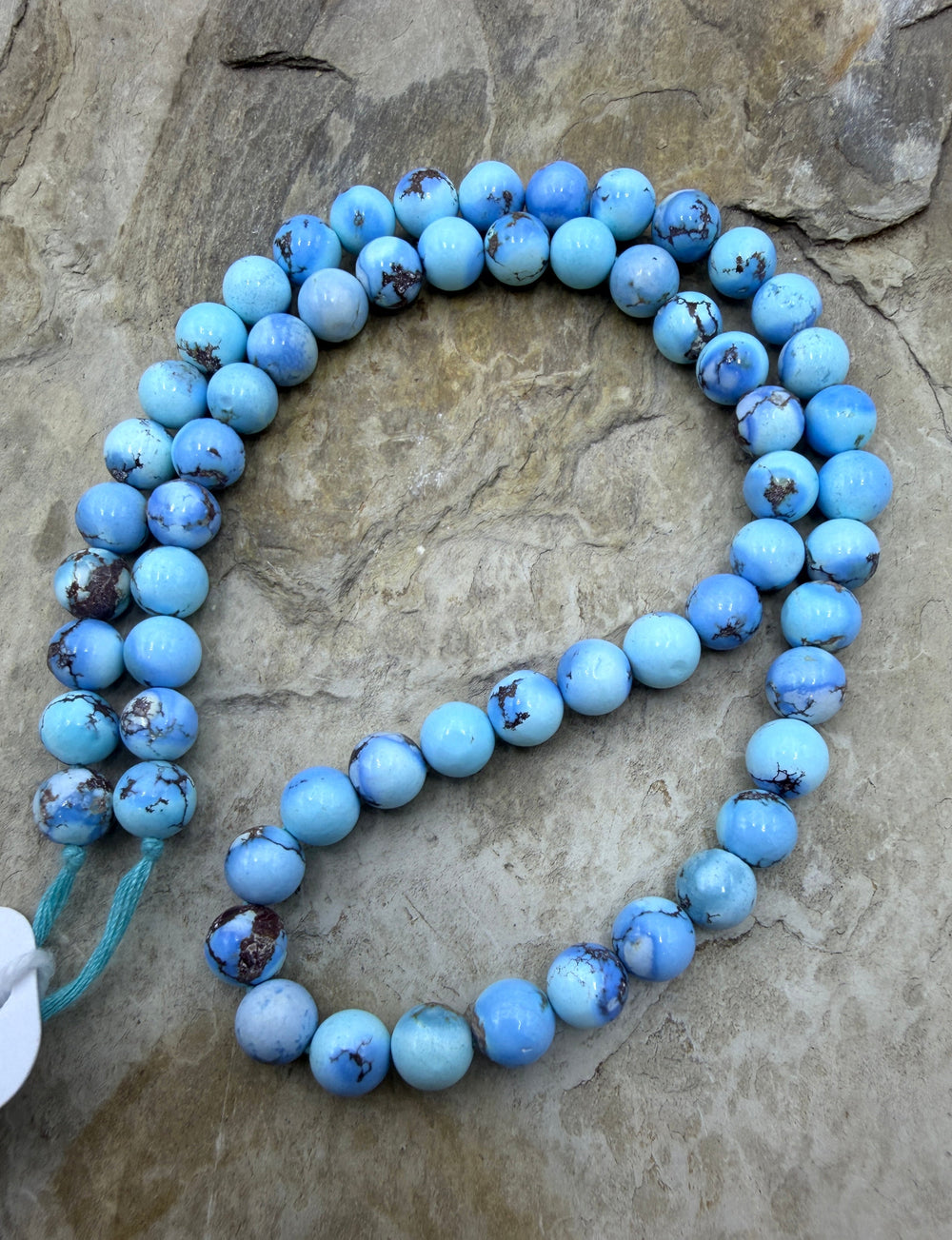 RARE AAA+ Golden Hills Turquoise (Kazakhstan) Round Beads