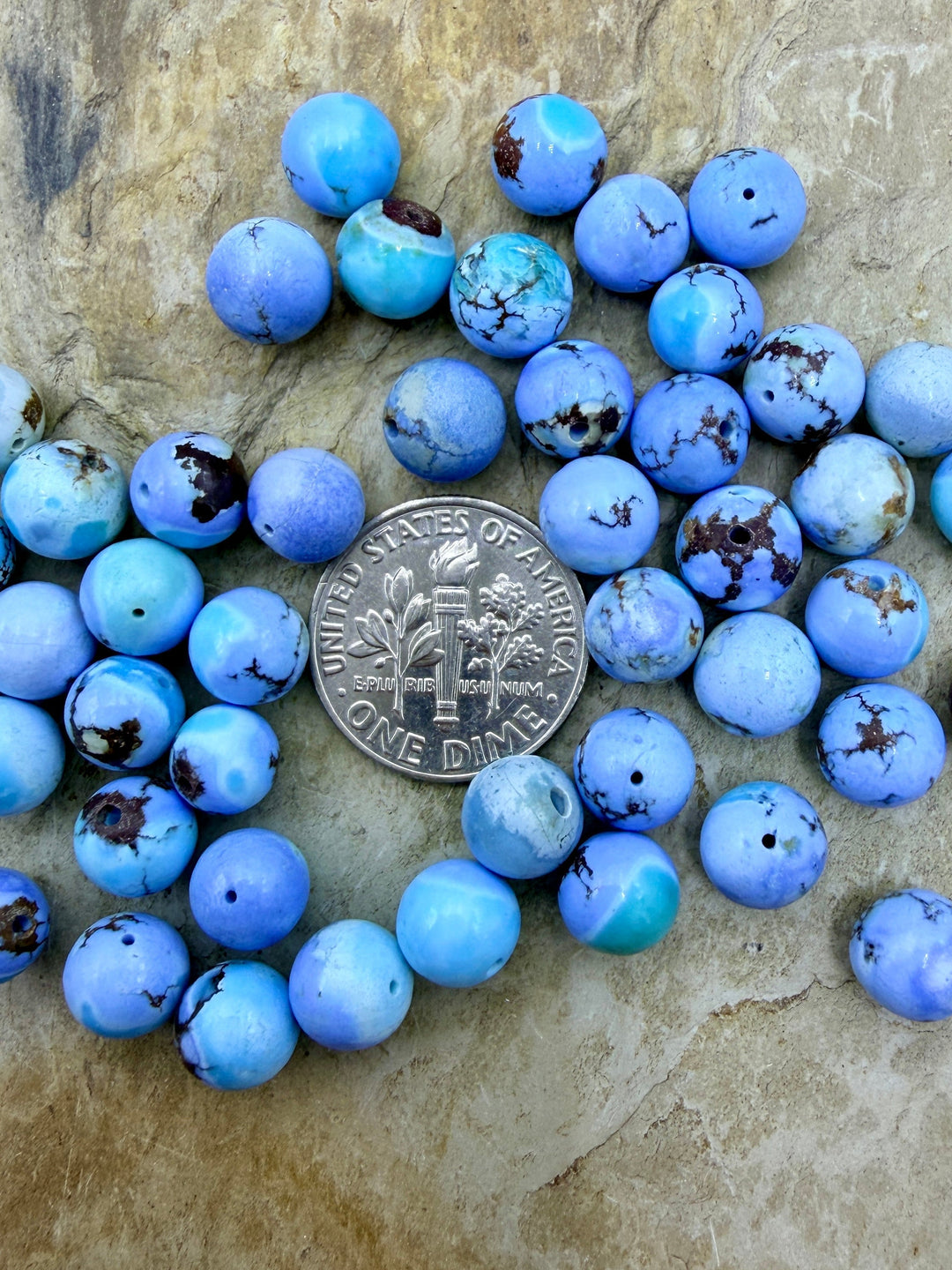 RARE AAA+ Golden Hills Turquoise (Kazakhstan) Round