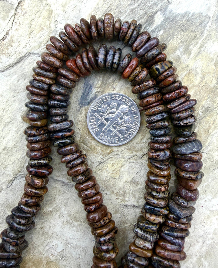 RARE AAA+ High Pattern Utah Dinosaur Bone 6-8x3mm Long