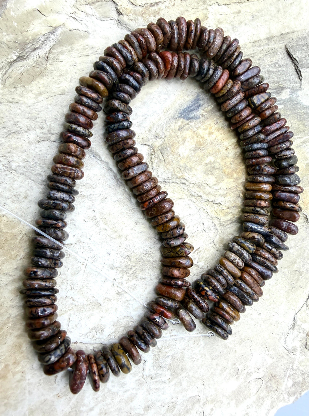 RARE AAA+ High Pattern Utah Dinosaur Bone 6-8x3mm Long