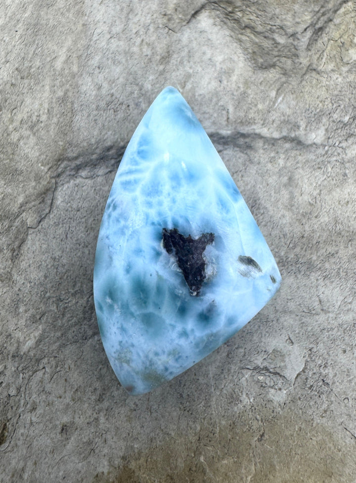 RARE AAA+ Larimar Cabochon 16x27x8mm (domed back) - Larimar