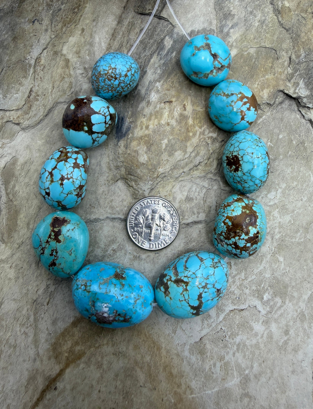 RARE AAA+ Number 8 Turquoise (Nevada) HUGE Graduated
