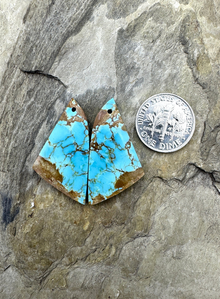 RARE AAA + Number 8 Turquoise (Nevada) Matching Earring