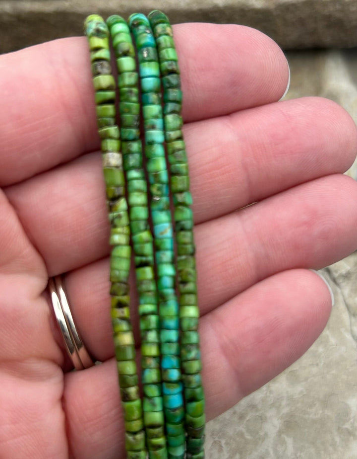 RARE AAA+ Sonoran Gold Turquoise (Mex) 3-4mm Heishi Beads