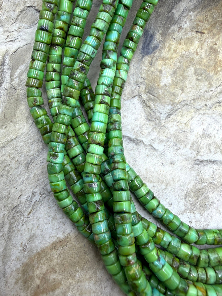 RARE AAA+ Sonoran Gold Turquoise (Mex) 3.8-4mm Heishi Beads