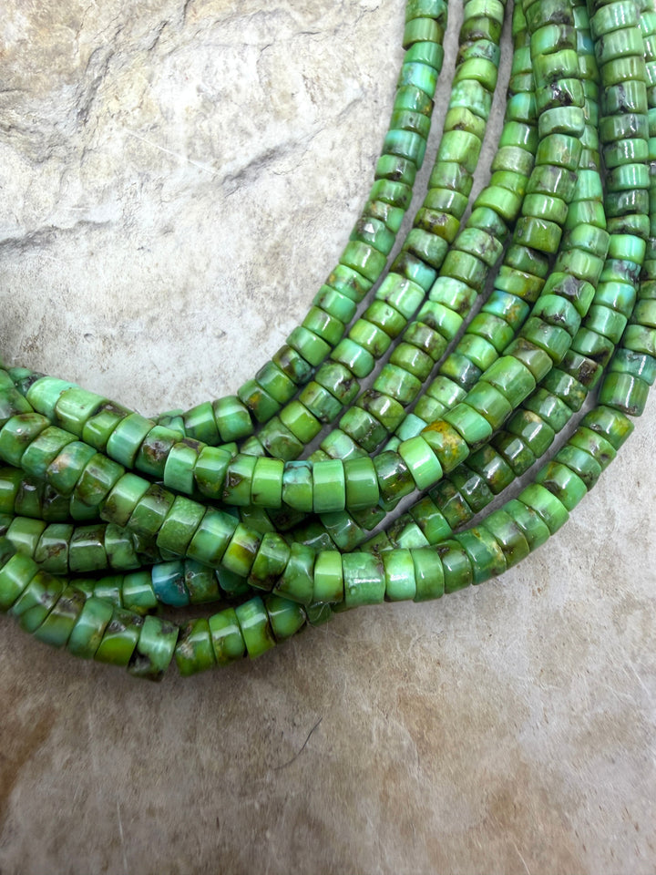 RARE AAA+ Sonoran Gold Turquoise (Mex) 4-4.2mm Heishi Beads