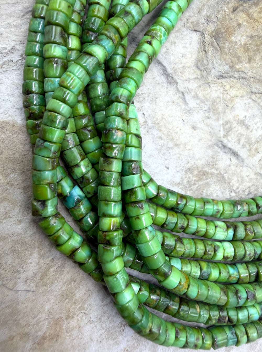RARE AAA+ Sonoran Gold Turquoise (Mex) 4-4.2mm Heishi Beads
