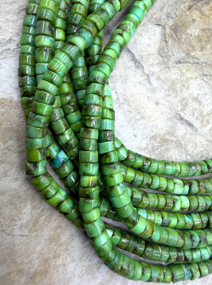 RARE AAA+ Sonoran Gold Turquoise (Mex) 4-4.2mm Heishi Beads