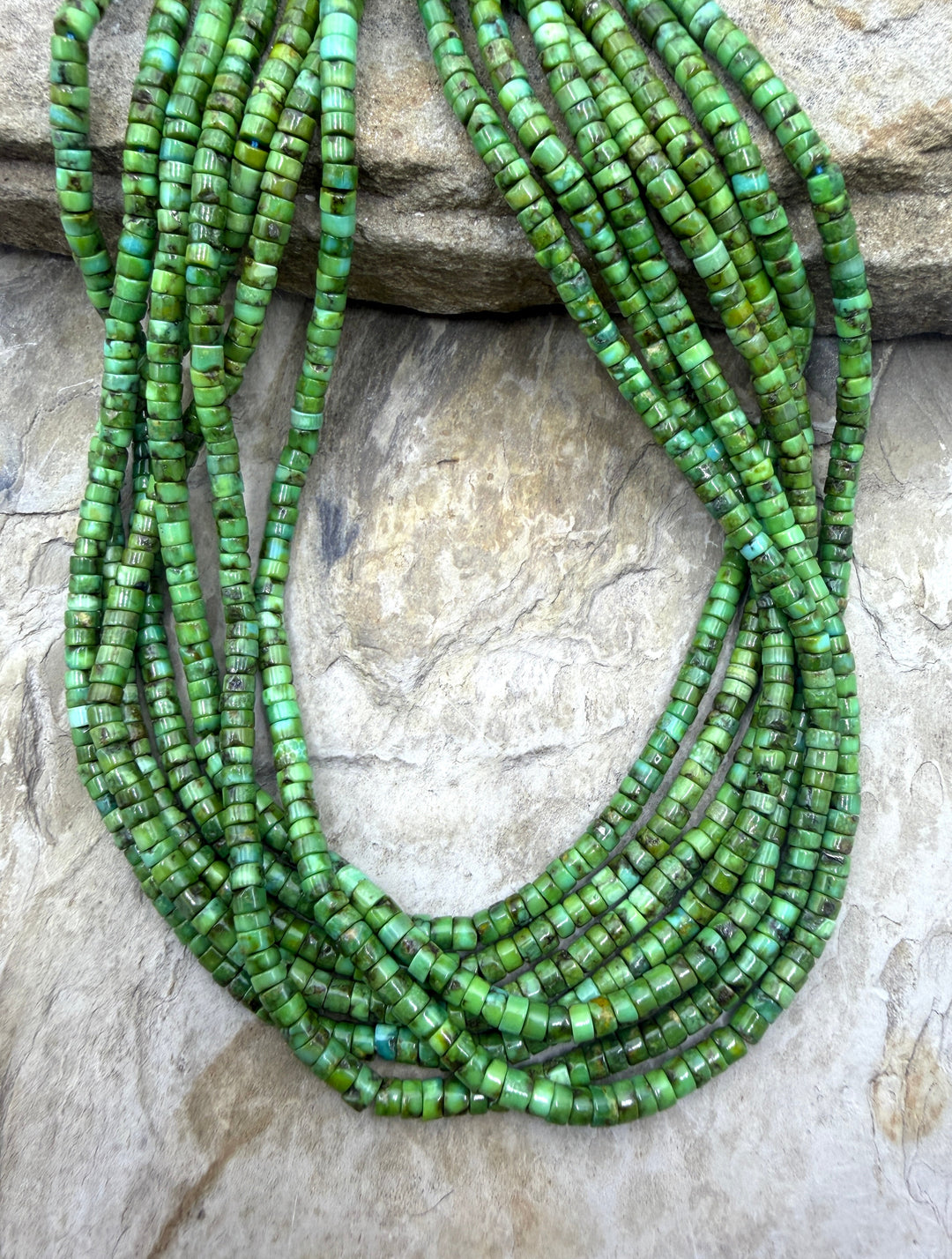 RARE AAA+ Sonoran Gold Turquoise (Mex) 4-4.2mm Heishi Beads