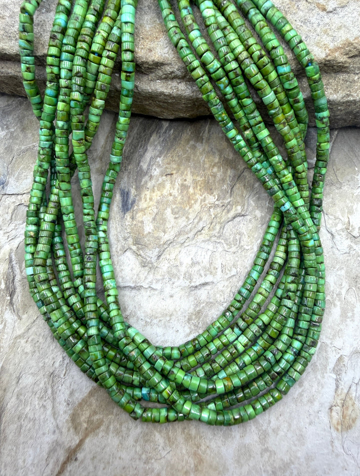 RARE AAA+ Sonoran Gold Turquoise (Mex) 4-4.2mm Heishi Beads