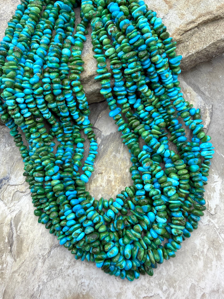 RARE AAA+ Sonoran Gold Turquoise (Mex) 5-7mm Stacked Nugget