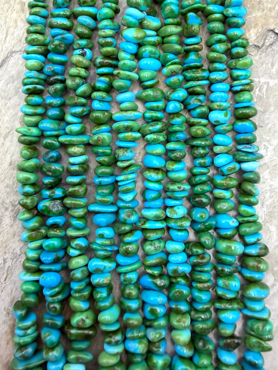 RARE AAA+ Sonoran Gold Turquoise (Mex) 5-7mm Stacked Nugget