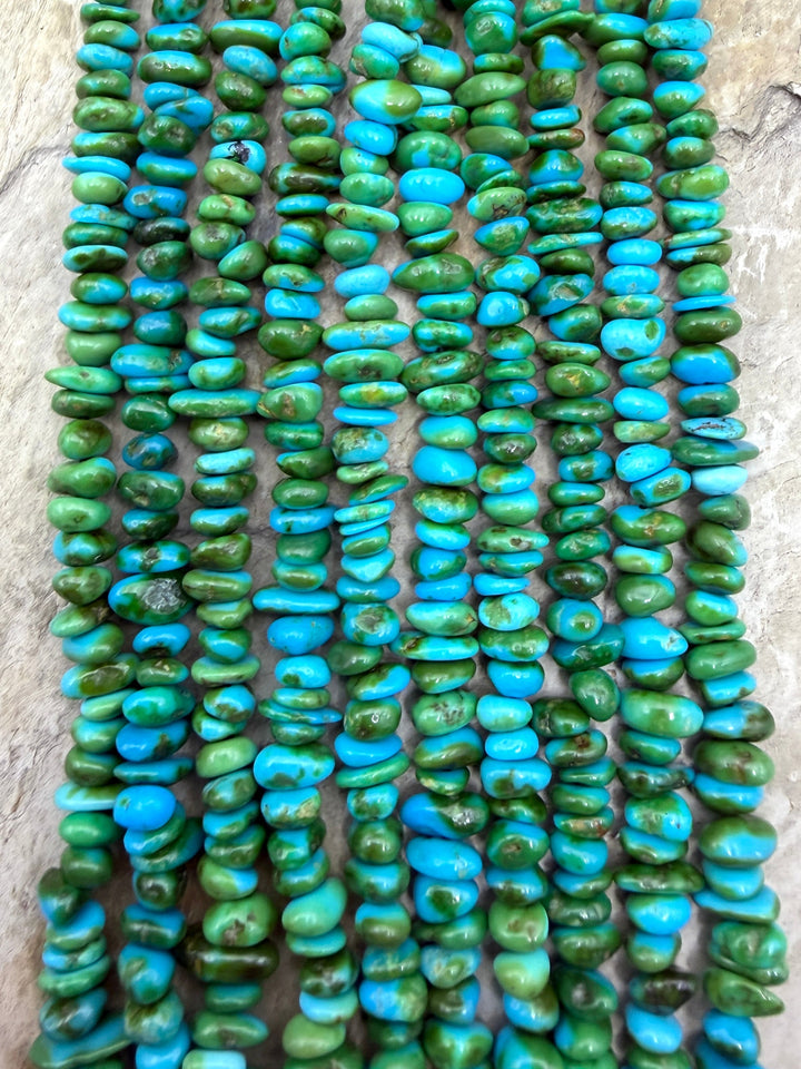 RARE AAA+ Sonoran Gold Turquoise (Mex) 5-7mm Stacked Nugget