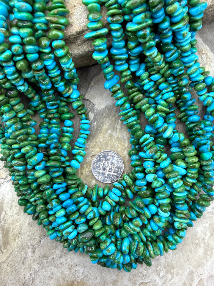 RARE AAA+ Sonoran Gold Turquoise (Mex) 5-7mm Stacked Nugget