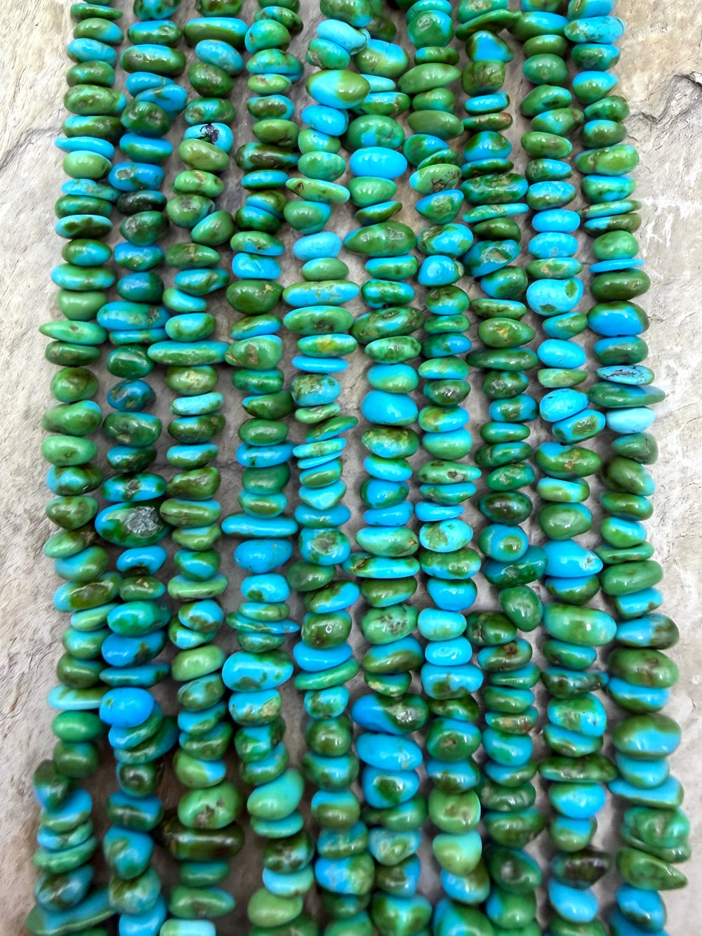 RARE AAA+ Sonoran Gold Turquoise (Mex) 5-7mm Stacked Nugget