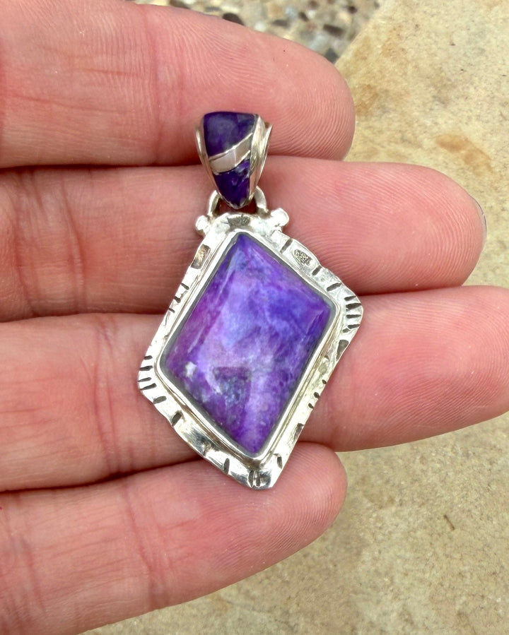 RARE AAA+ Sugilite (South Africa) With Inlay Sterling