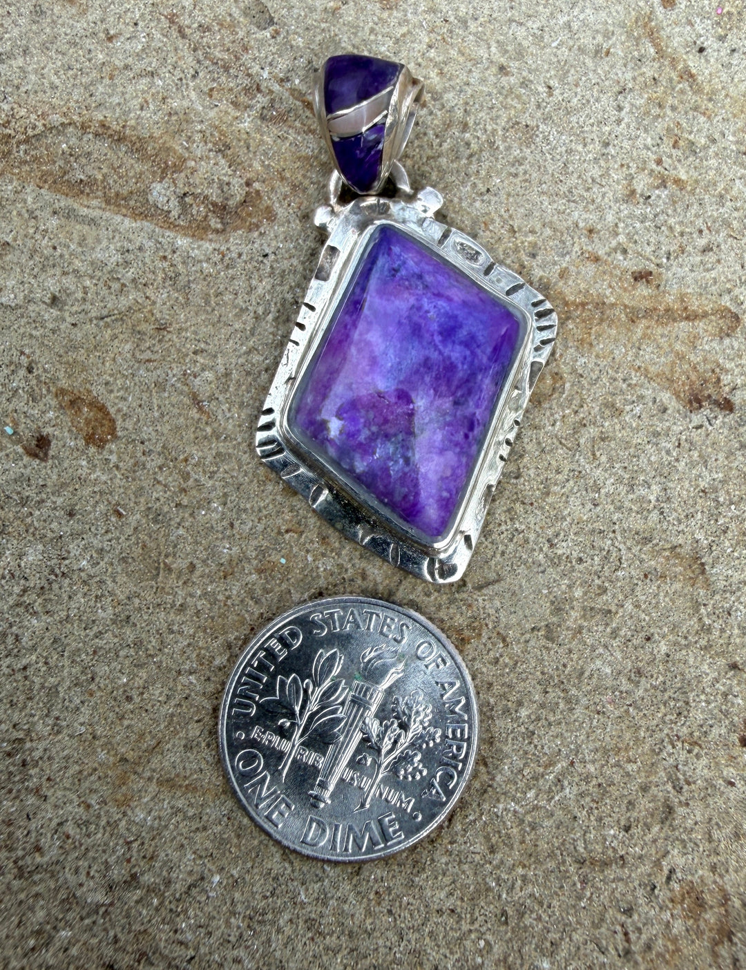 RARE AAA+ Sugilite (South Africa) With Inlay Sterling