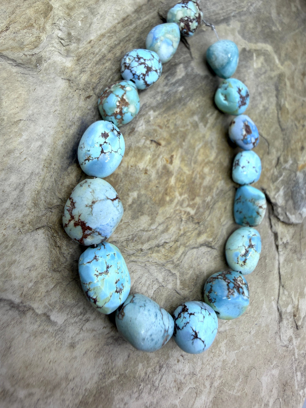 RARE Golden Hills Turquoise (Kazakhstan) Large Rounded