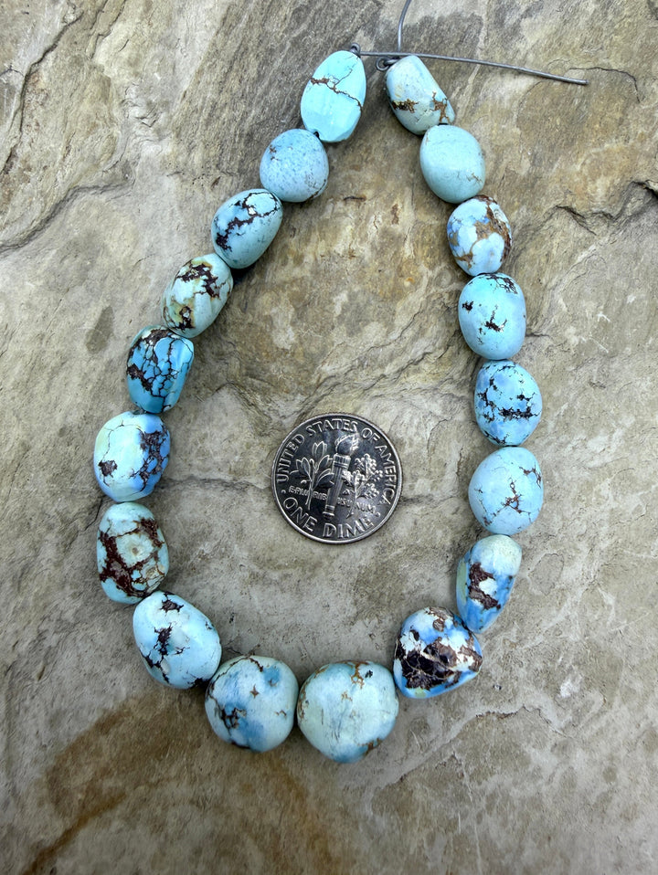 RARE (AB Grade) Golden Hills Turquoise (Kazakhstan) Large