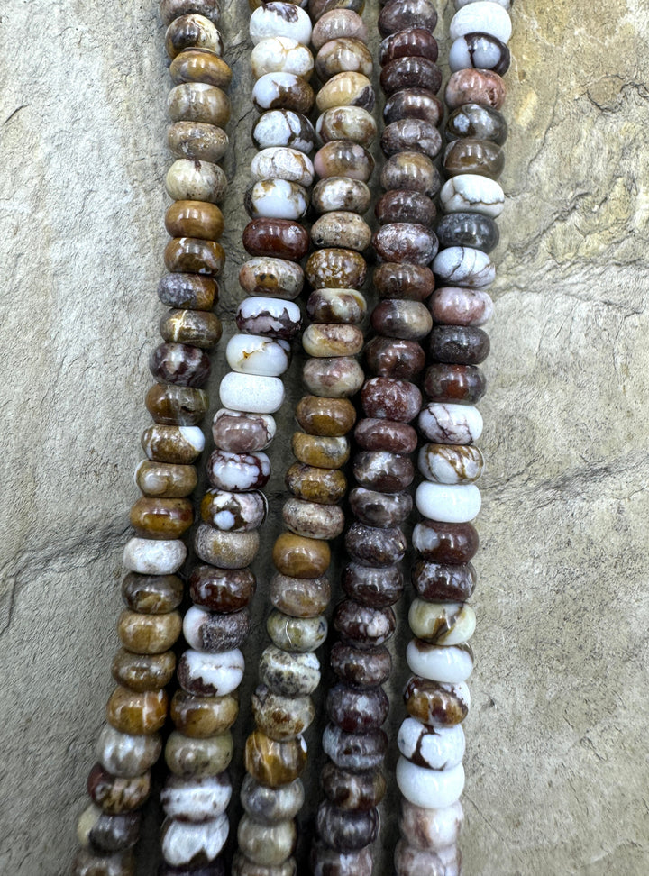 RARE Arizona Wild Horse 4mm Rondelle Beads 6 inch Strand