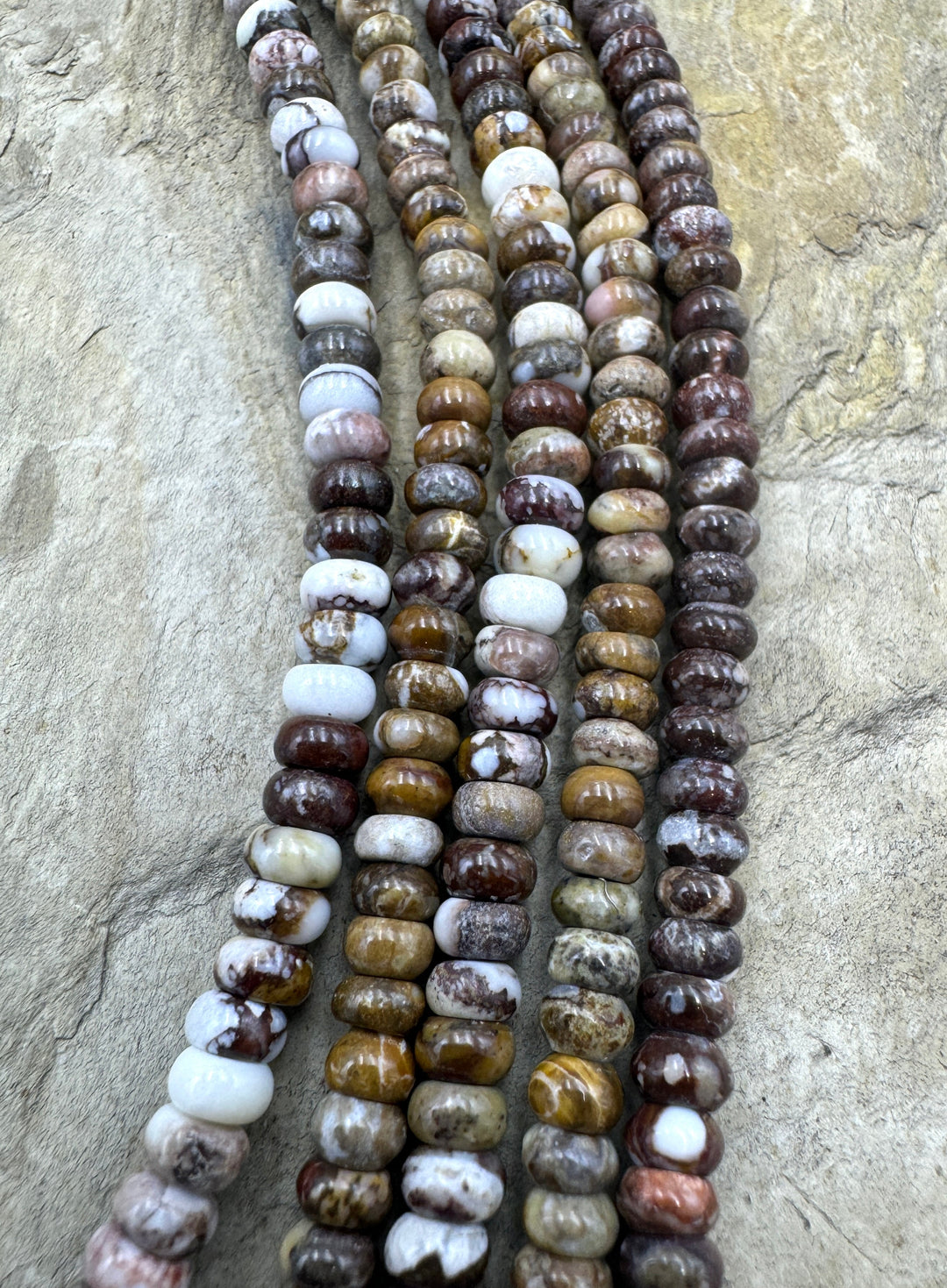 RARE Arizona Wild Horse 4mm Rondelle Beads 6 inch Strand