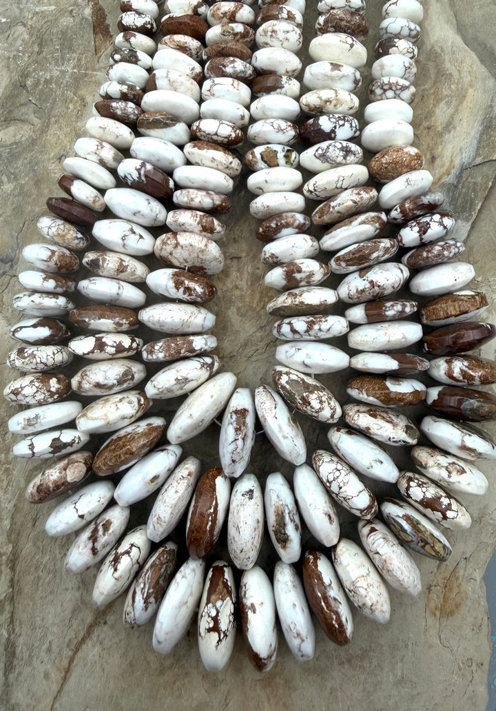 RARE Arizona Wild Horse BIG Graduated Saucer Beads 8-21mm