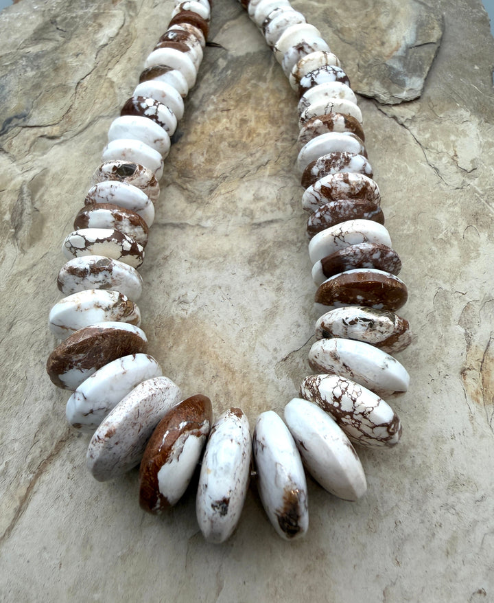 RARE Arizona Wild Horse BIG Graduated Saucer Beads 8-21mm
