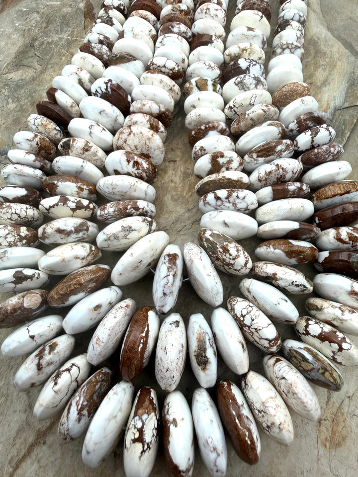 RARE Arizona Wild Horse BIG Graduated Saucer Beads 8-21mm