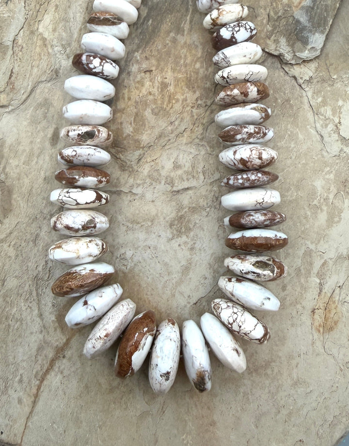 RARE Arizona Wild Horse BIG Graduated Saucer Beads 8-21mm