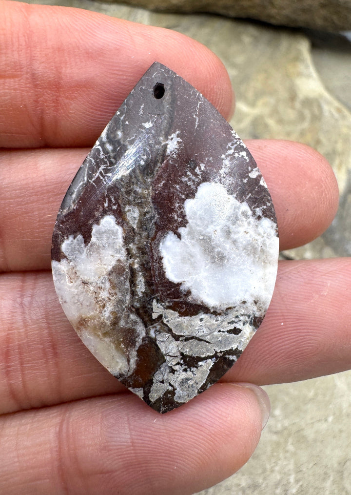 RARE Arizona Wild Horse Focal Pendant Bead 25x38mm - Wild