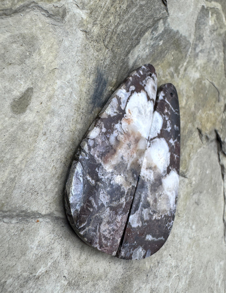 RARE Arizona Wild Horse Giant Matching Earring Slab Bead