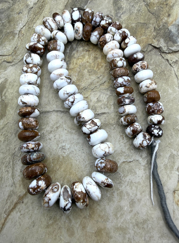 RARE Arizona Wild Horse Graduated Rondelle Beads 9-13mm 16