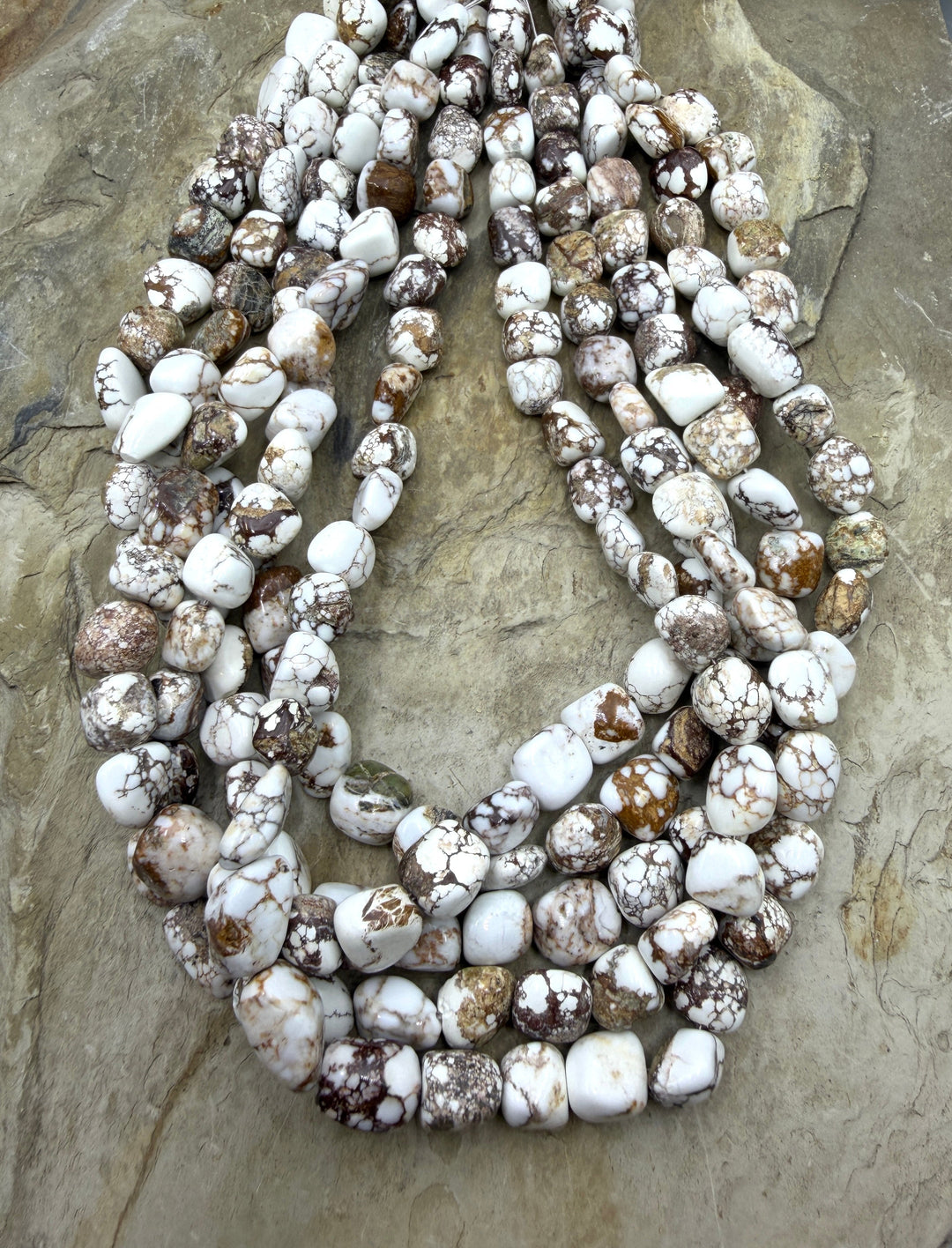 RARE Arizona Wild Horse Handcut 10-11mm Nugget Beads 16