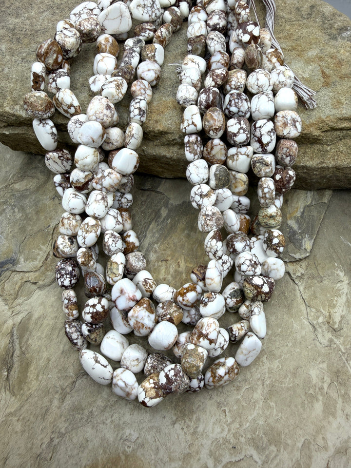 RARE Arizona Wild Horse Handcut 10-11mm Nugget Beads 16