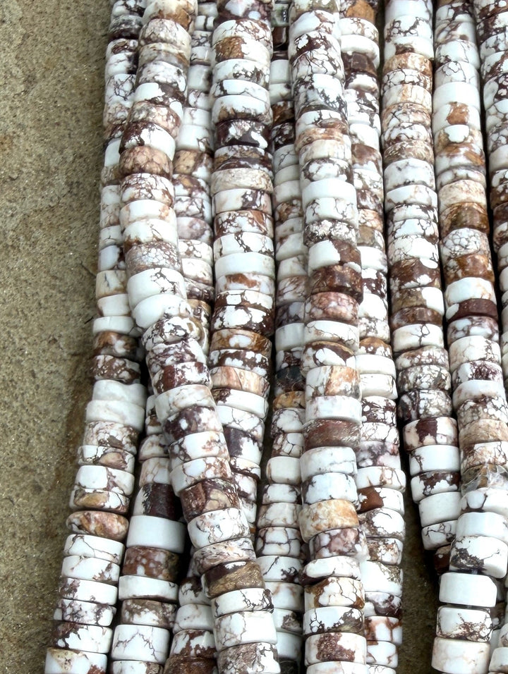RARE Arizona Wild Horse Handcut 6mm Heishi Beads 16 Inch
