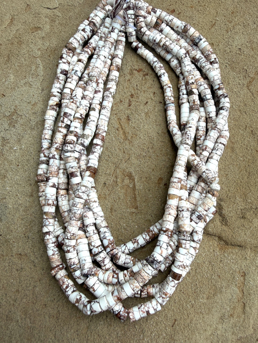 RARE Arizona Wild Horse Handcut 6mm Heishi Beads 16 Inch
