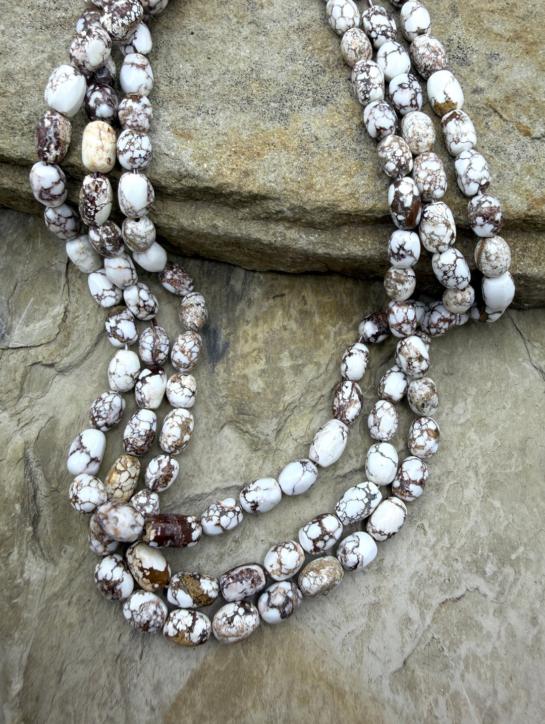 RARE Arizona Wild Horse Handcut 6x9mm Oval Beads 16 Inch