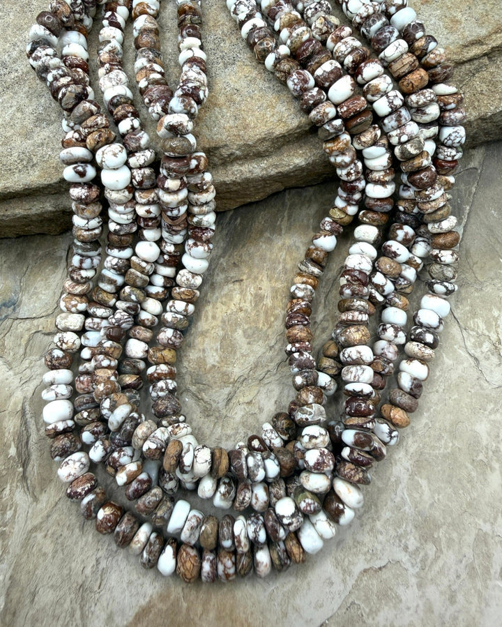 RARE Arizona Wild Horse Handcut 8-10mm Stacked Nugget Beads