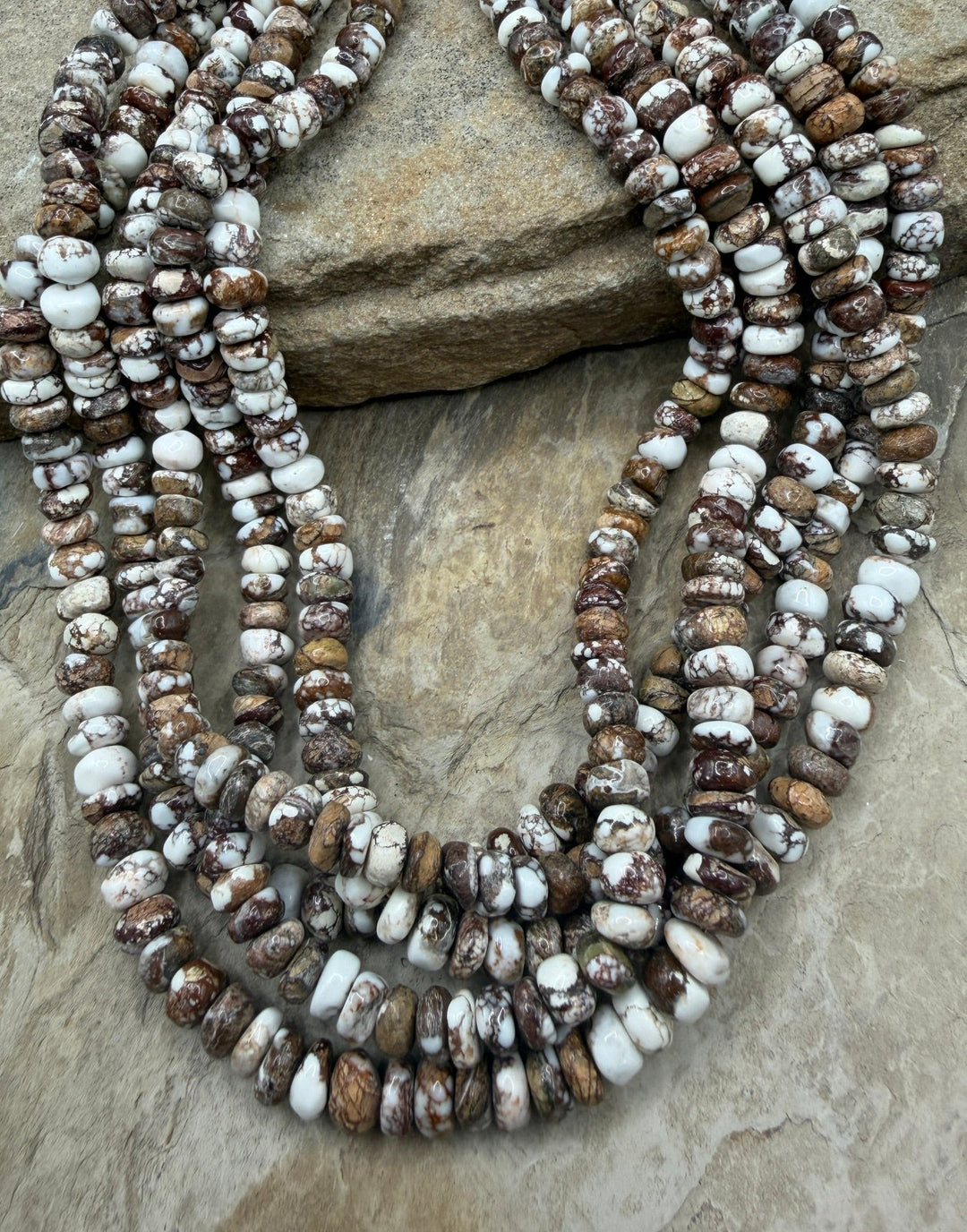 RARE Arizona Wild Horse Handcut 8-10mm Stacked Nugget Beads