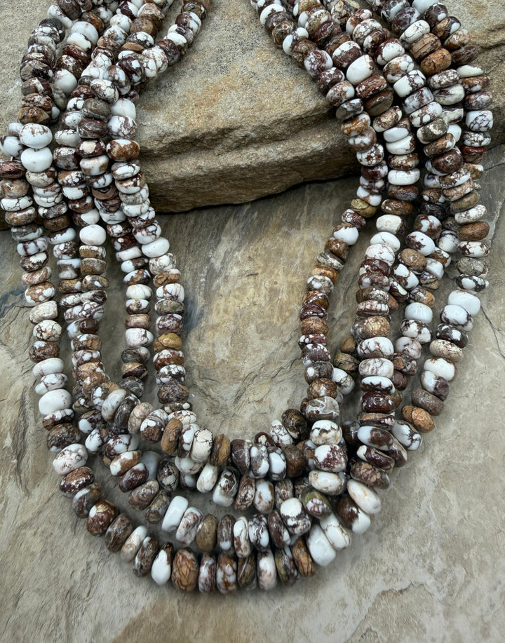 RARE Arizona Wild Horse Handcut 8-10mm Stacked Nugget Beads