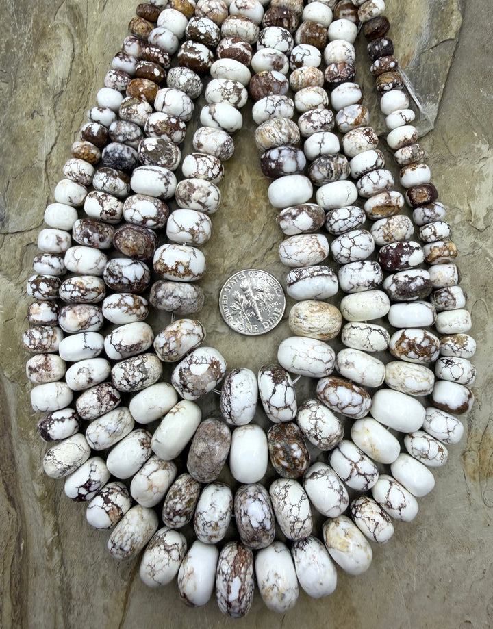 RARE Arizona Wild Horse Handcut BIG Graduated Rondelle