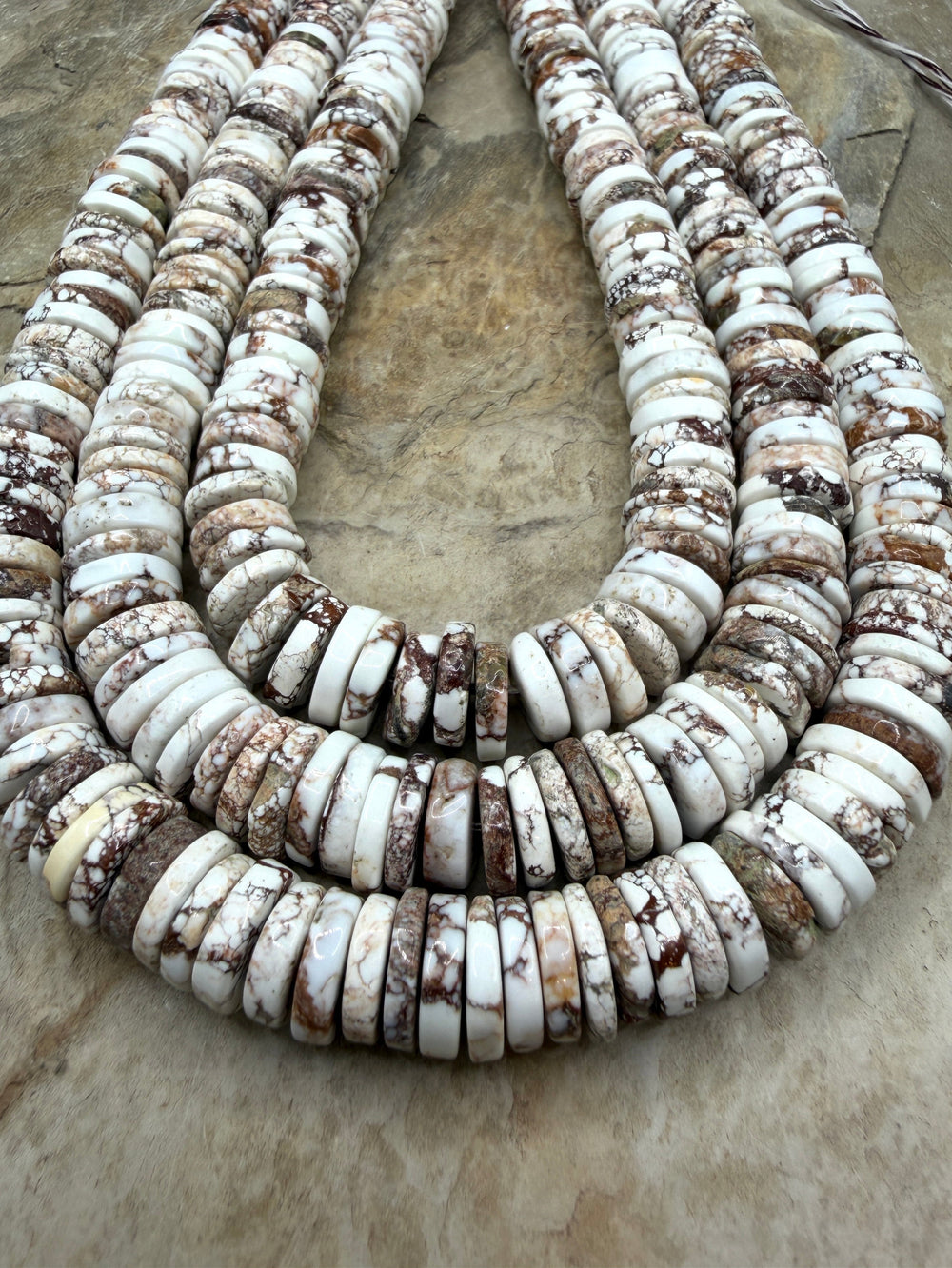RARE Arizona Wild Horse Handcut BIG Heishi Beads 10-12mm 16