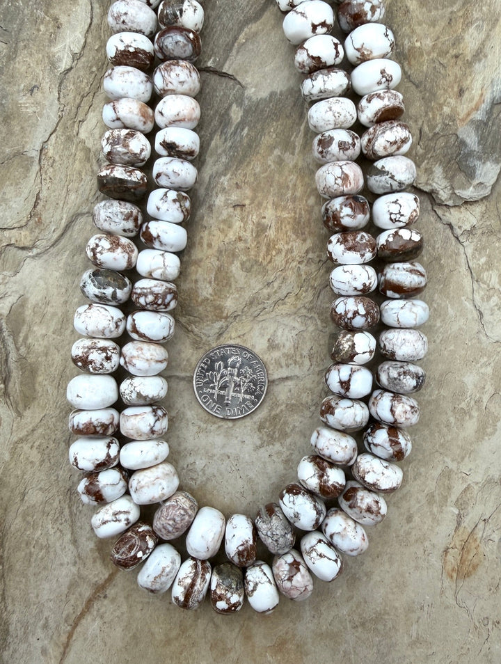 RARE Arizona Wild Horse Handcut BIG Irregular Rondelle