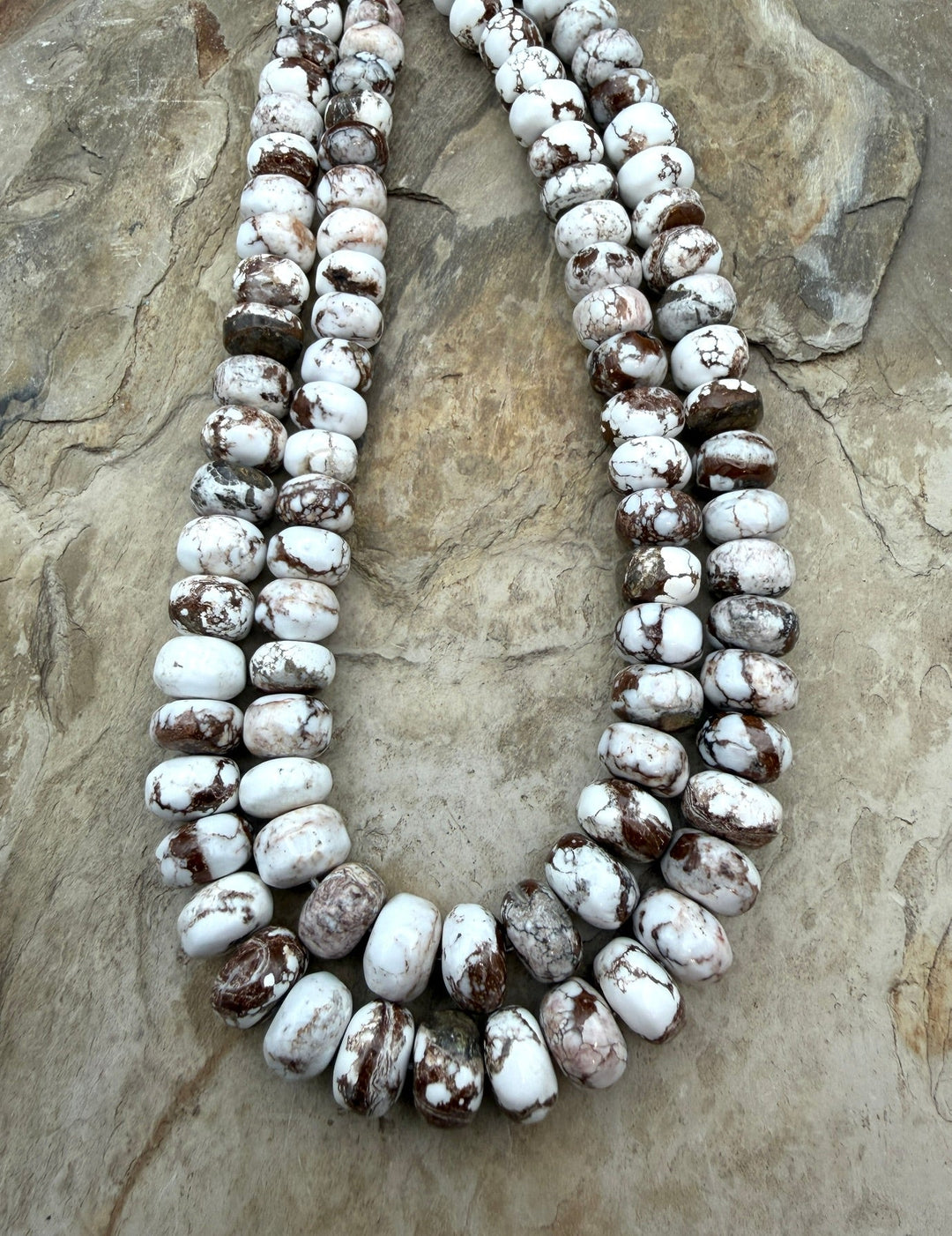 RARE Arizona Wild Horse Handcut BIG Irregular Rondelle